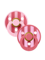 BIBS | 2 Pack fopspeen | Studio Colour Block Pink Coral