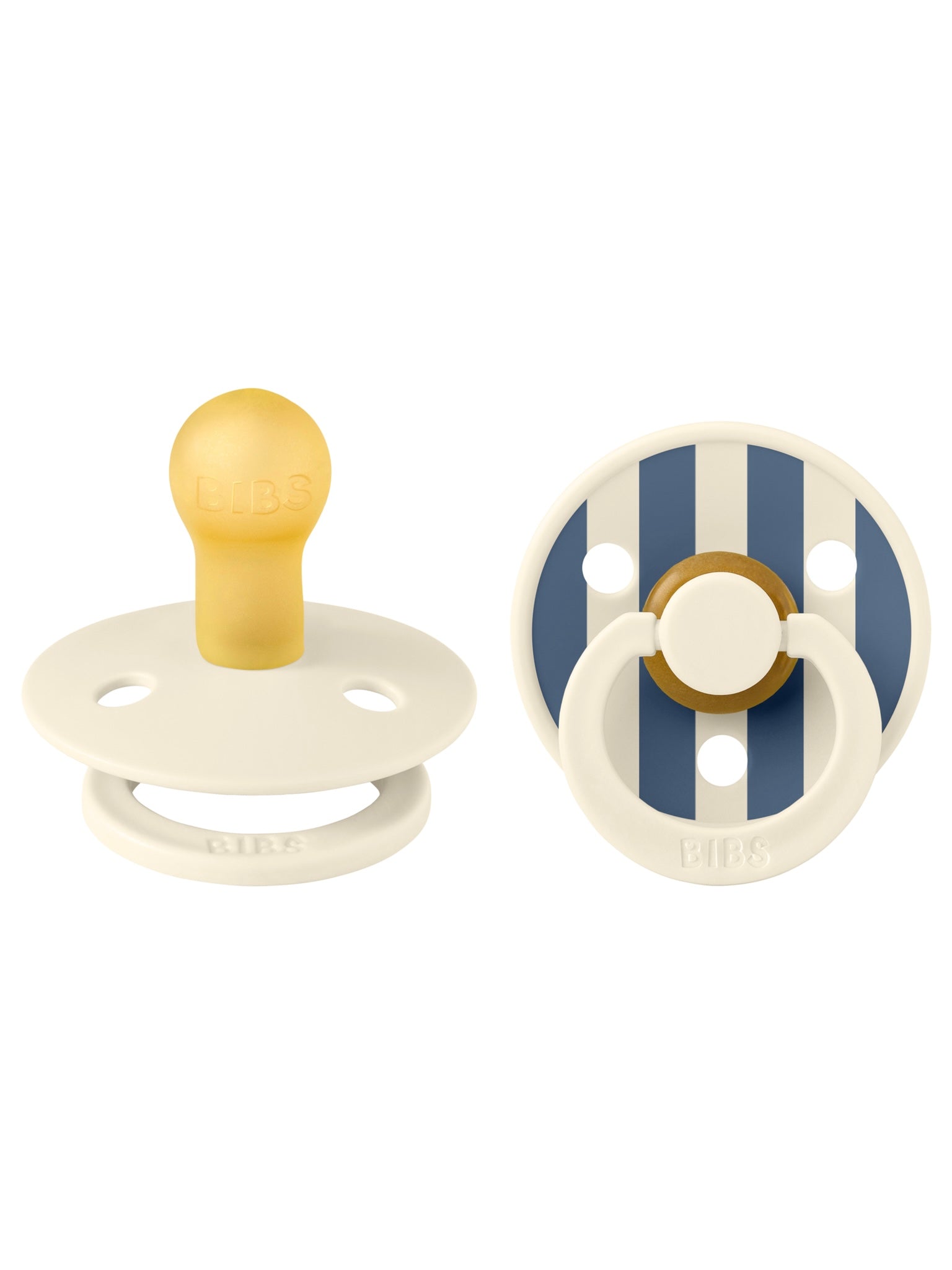 BIBS | 2 Pack fopspeen | Studio Colour Pin Ivory/Steel Blue