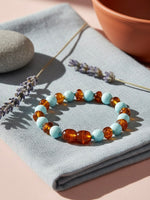 Barnsteen armband | Barnsteen & Turquoise