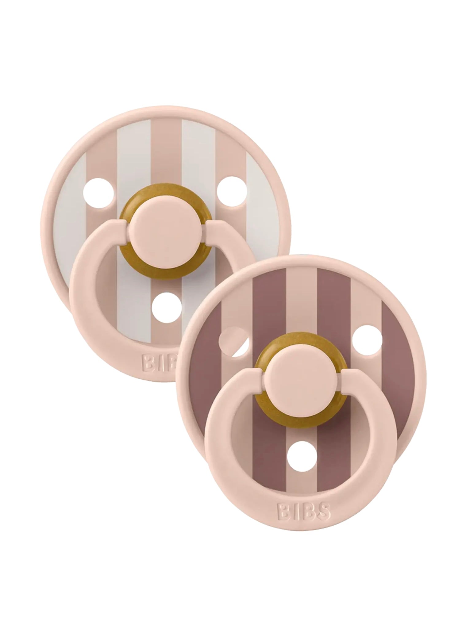 BIBS | 2 Pack fopspeen | Studio Colour Block Blush