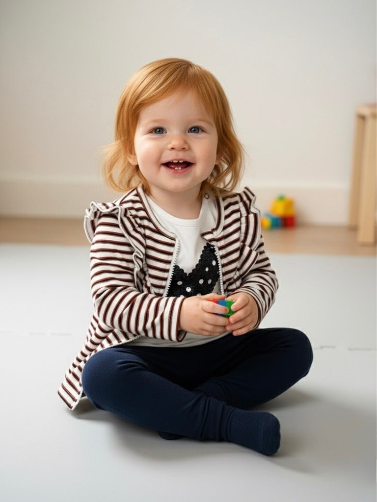 3-delige babyset Hello Gorgeous van Dirkje met broekje, T-shirt en vestje