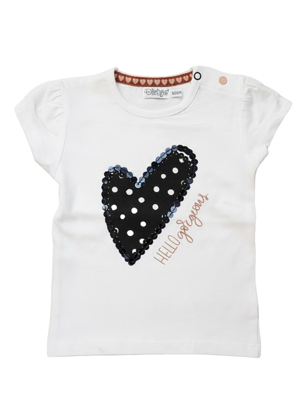 3-delige babyset Hello Gorgeous van Dirkje met broekje, T-shirt en vestje