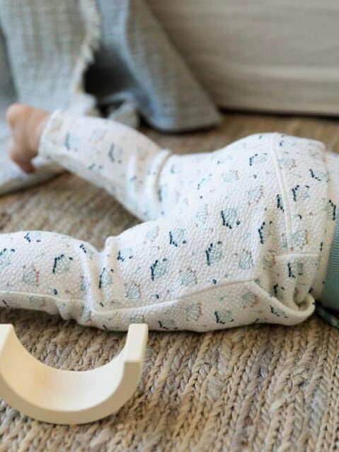 Dirkje broek white flowers kind