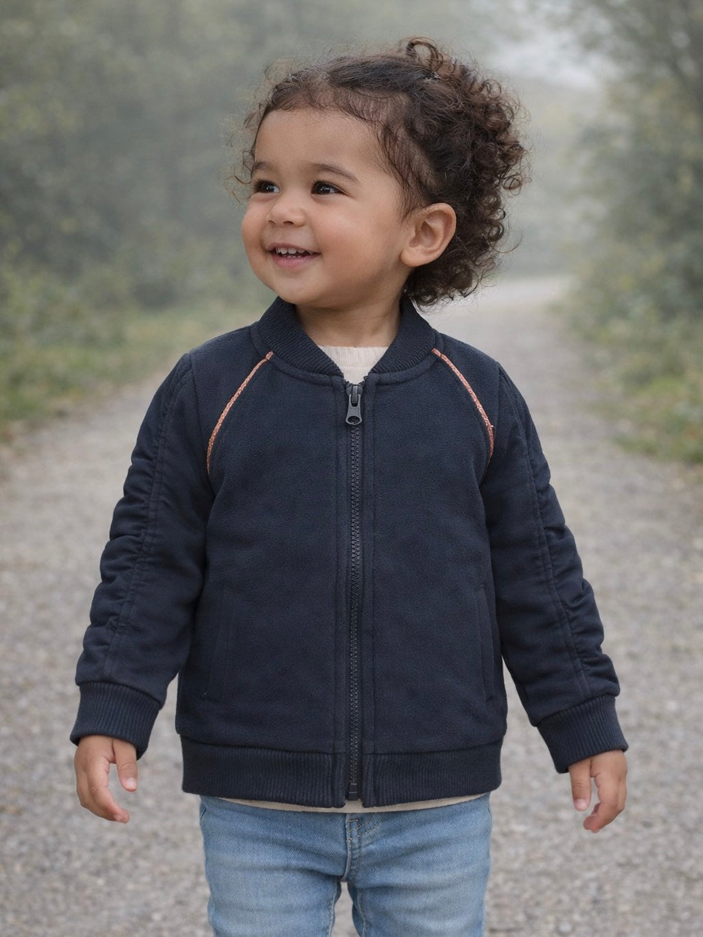 Dirkje meisjes vest Navy