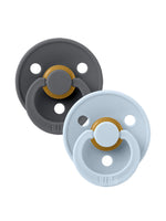 BIBS | 2 Pack fopspeen | Iron/Baby Blue