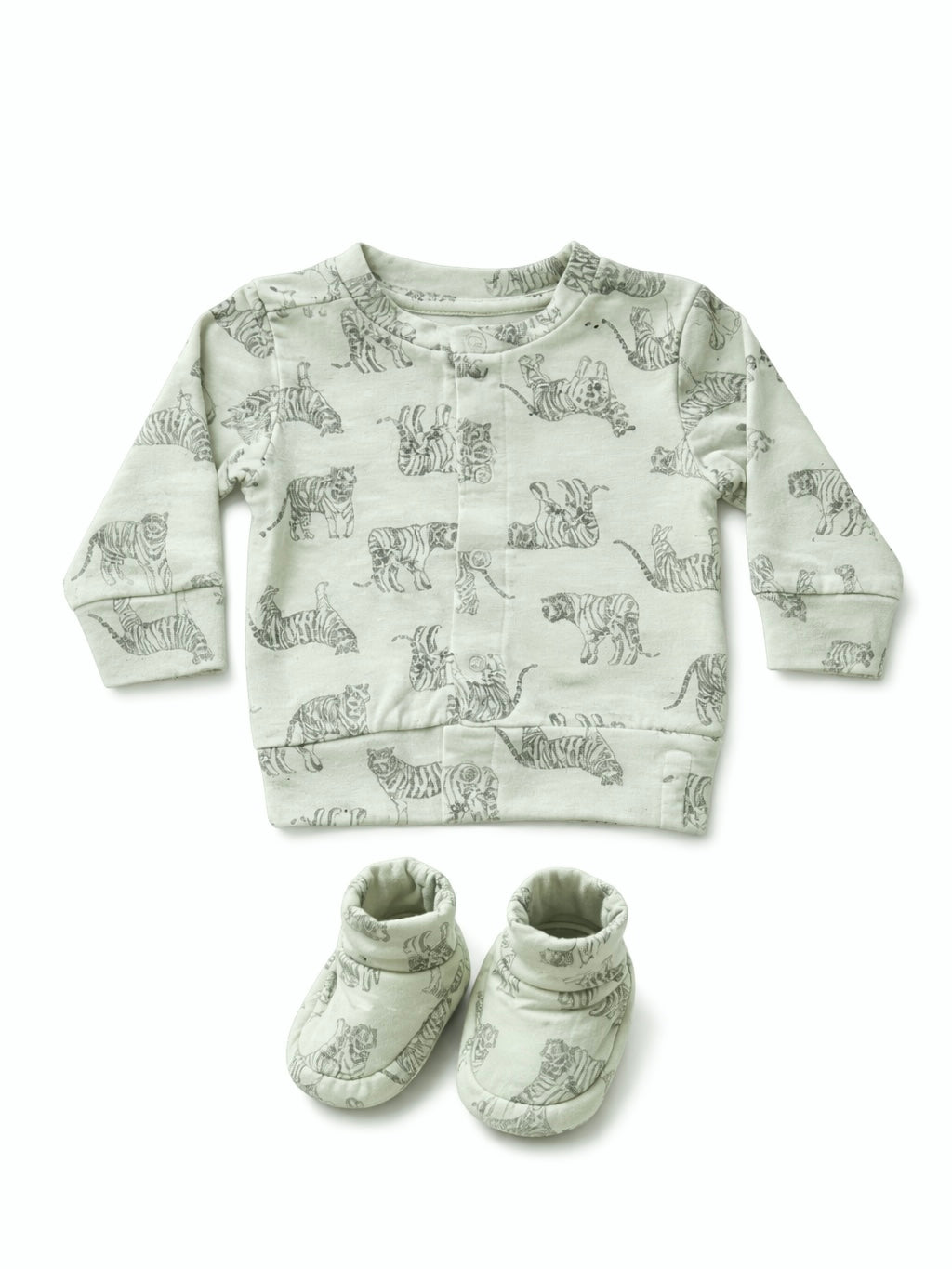 Feetje jasjes en slofjes tijgferprint