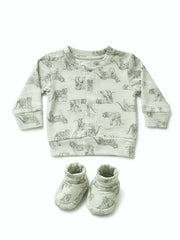 Feetje jasjes en slofjes tijgferprint