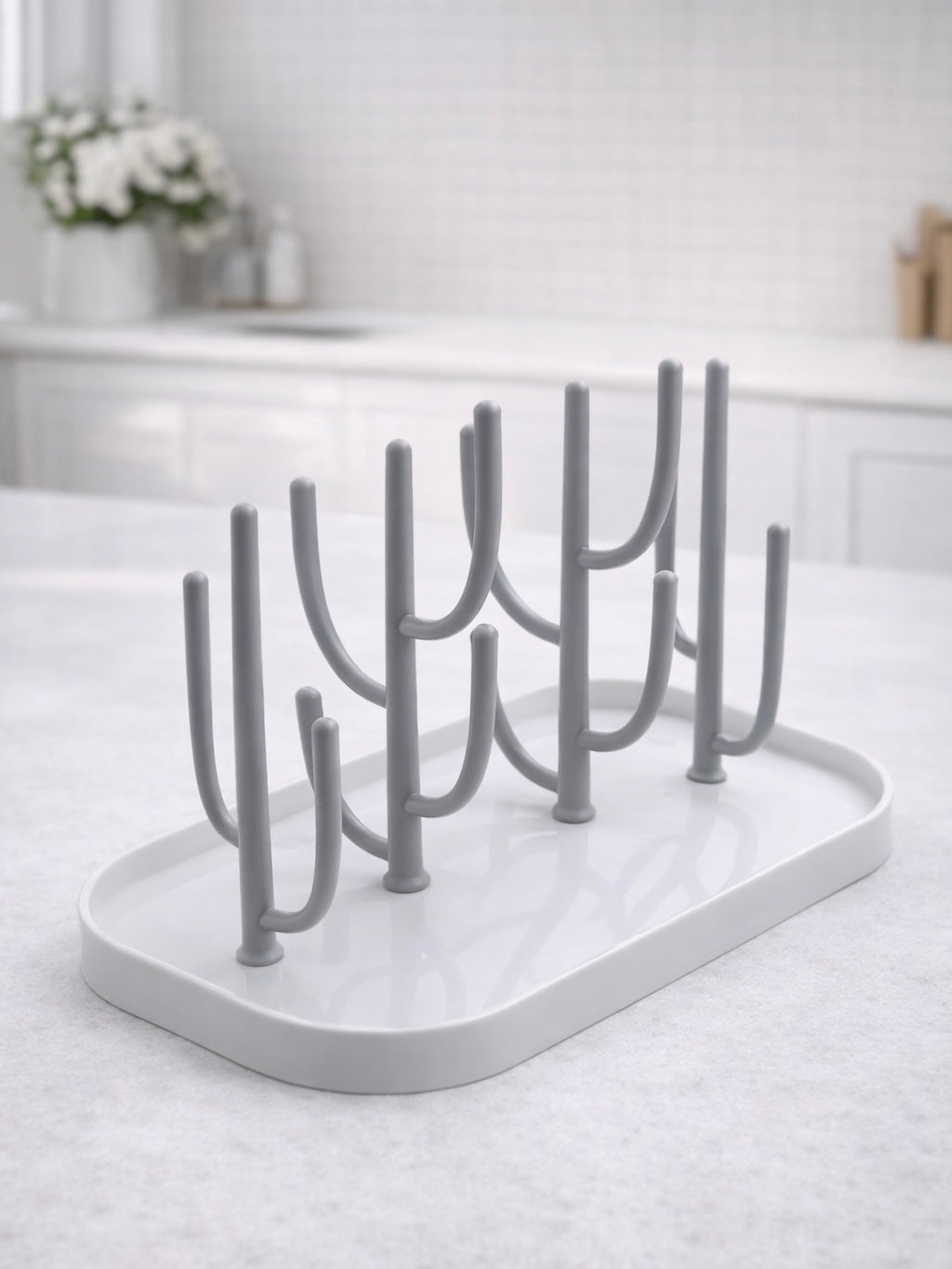 Flessendroogrek grijs