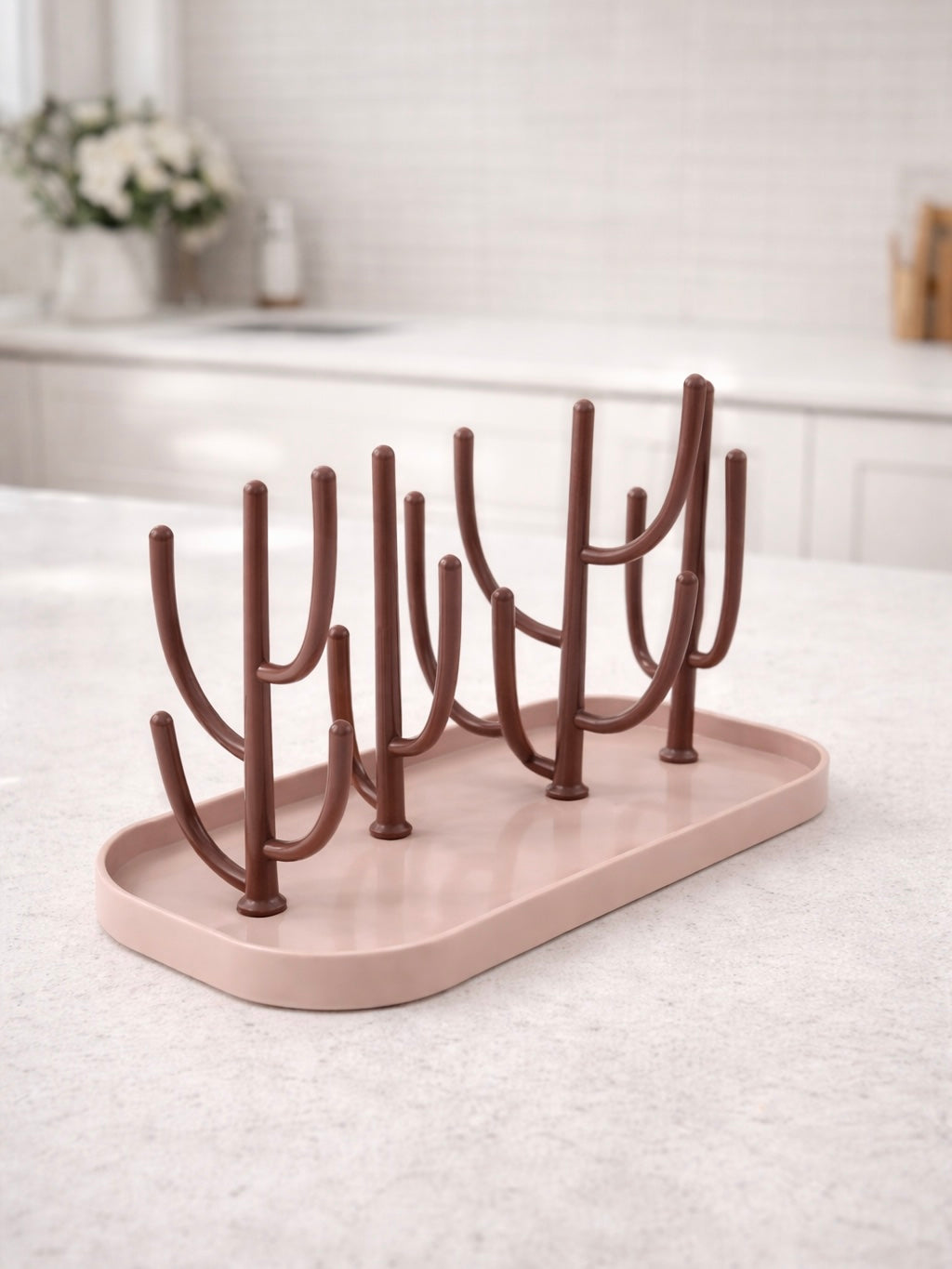 Flessendroogrek roze