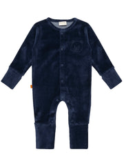 Blauw velours boxpakje voor baby van het merk Frogs and Dogs