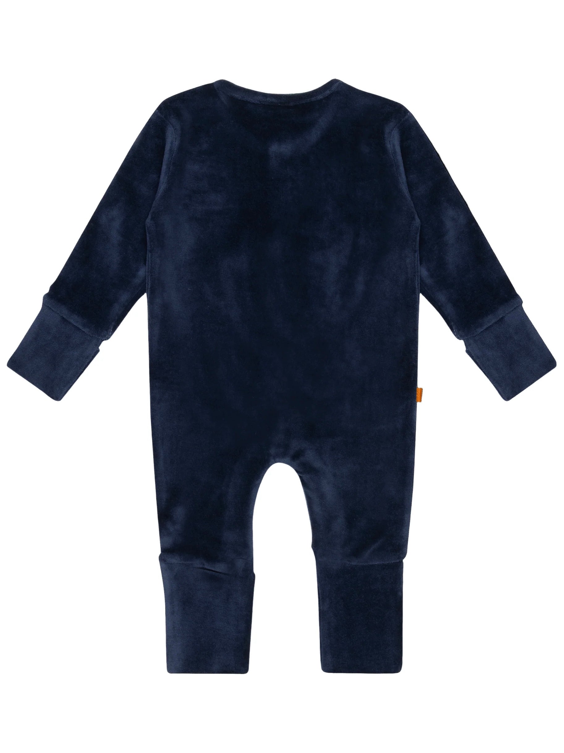 Blauw velours boxpakje voor baby van het merk Frogs and Dogs