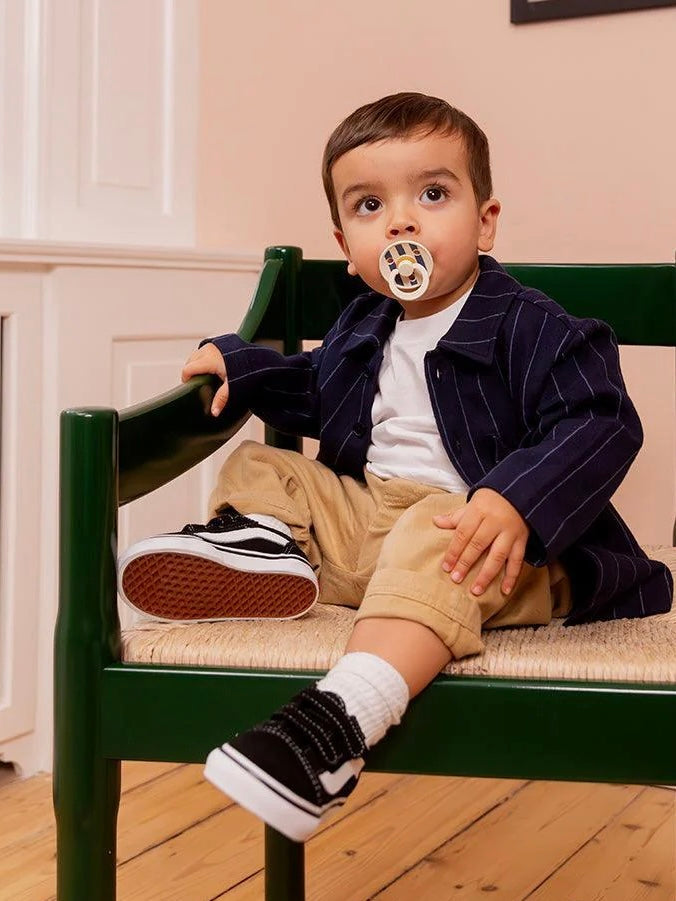 BIBS | 2 Pack fopspeen | Studio Colour Pin Ivory/Steel Blue