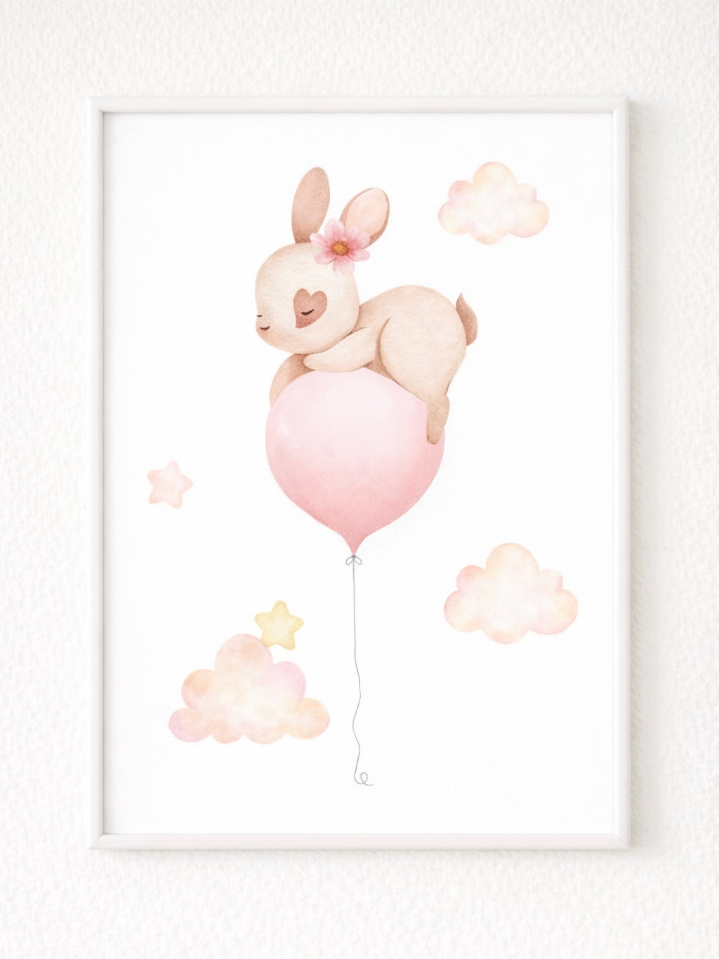 Canvas poster set van 3 | Roze ballonnen