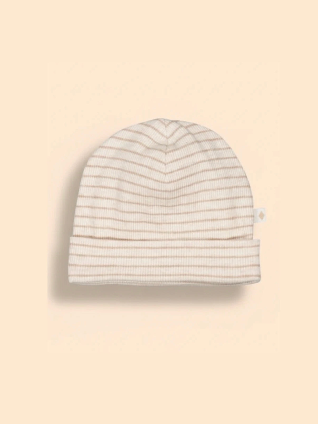 Muts | Taupe melange gestreept