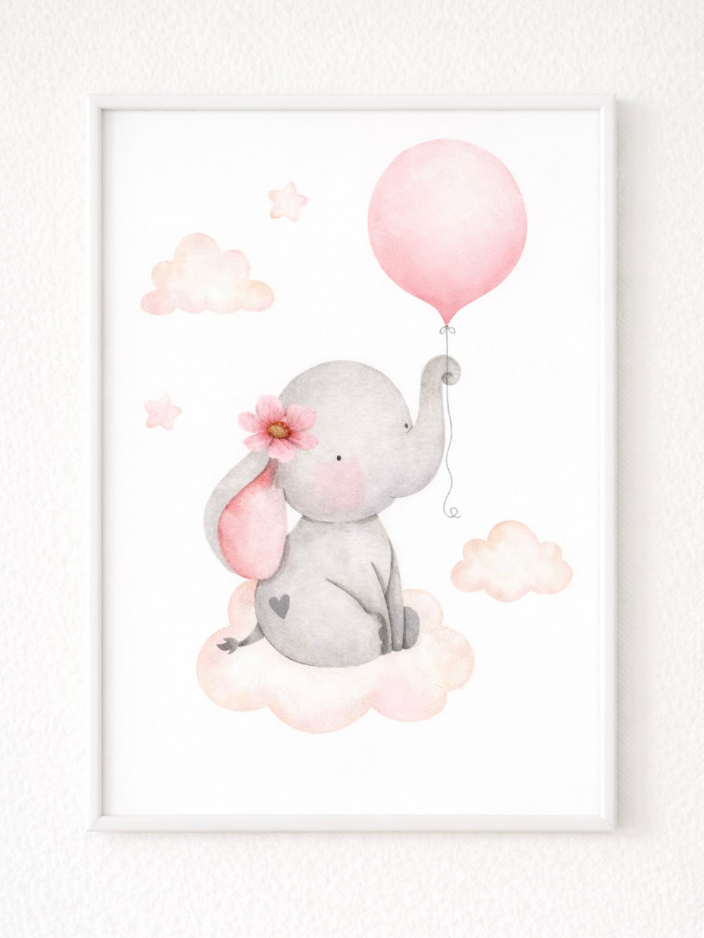 Canvas poster set van 3 | Roze ballonnen