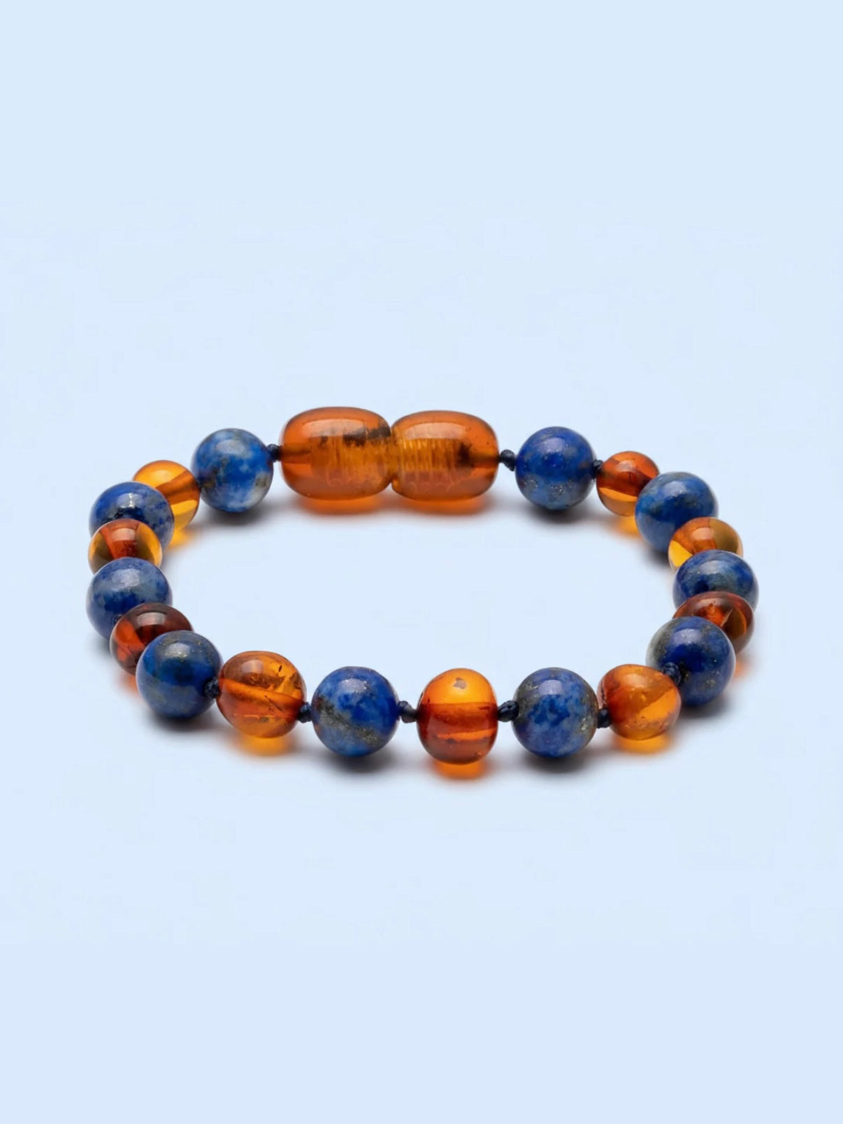 Barnsteenarmband | Barnsteen & Lapis Lazuli