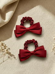 Haarelastiekjes van cute little rebels met rode strik voor kinderen