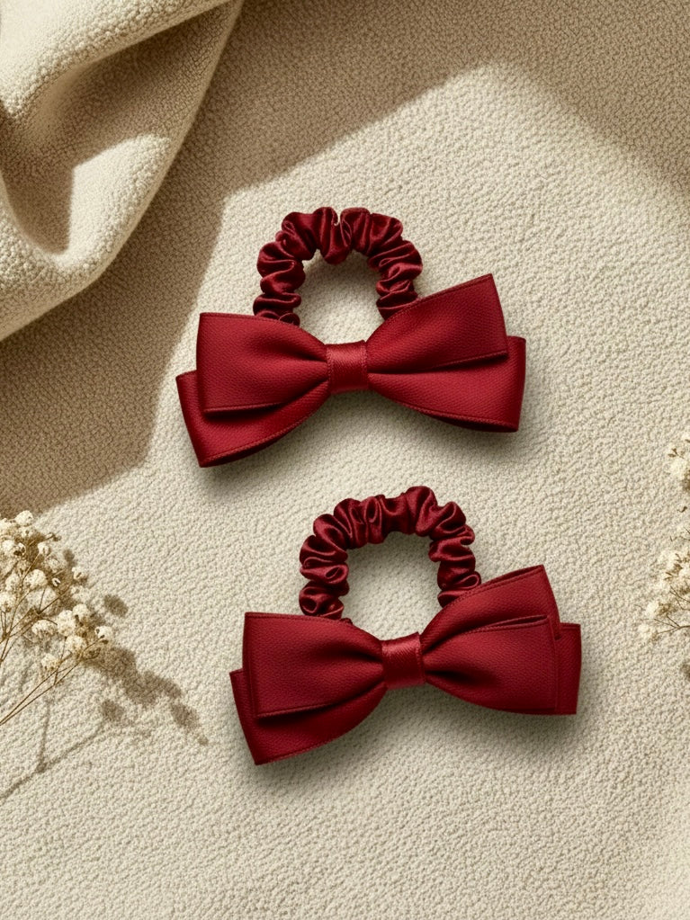 Haarelastiekjes van cute little rebels met rode strik voor kinderen