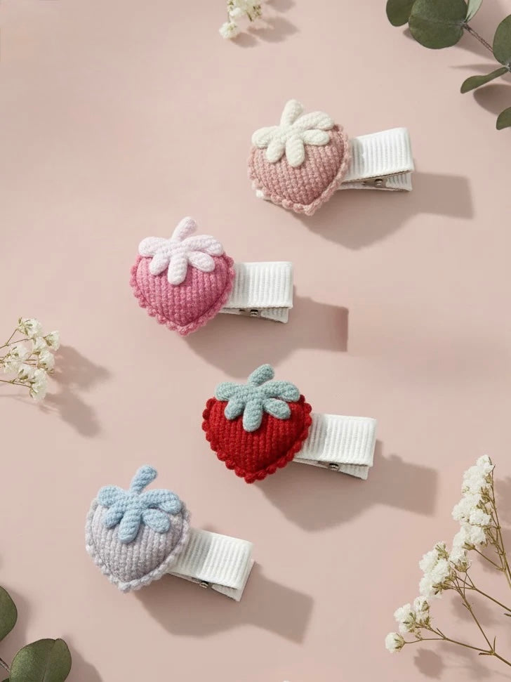 Haarspeldjes cute little rebels aardbeien voor kind