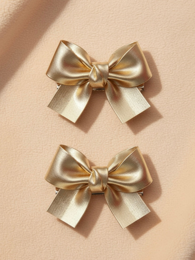 Haarspeldjes van cute little rebels met gouden strik voor kind