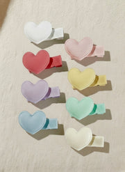 Haarspeldjes cute little rebels pastel hartjes voor kinderen