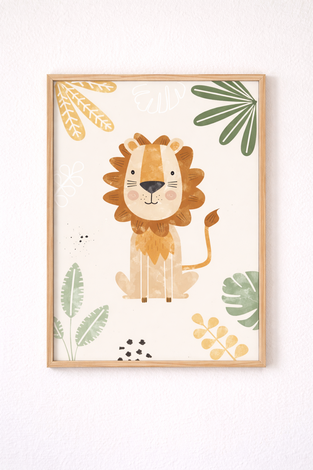 Canvas poster set van 3 | Jungle dieren