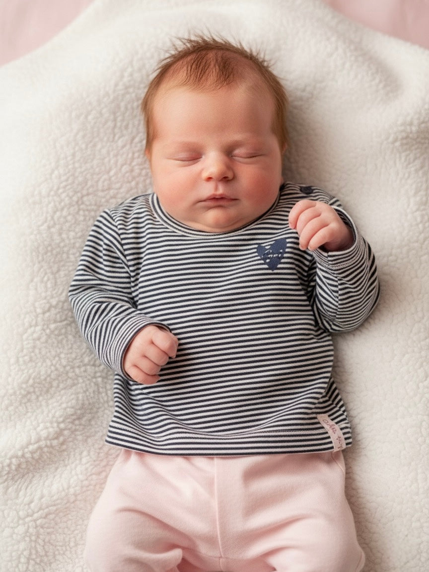 Stripes | trui blauw/roze