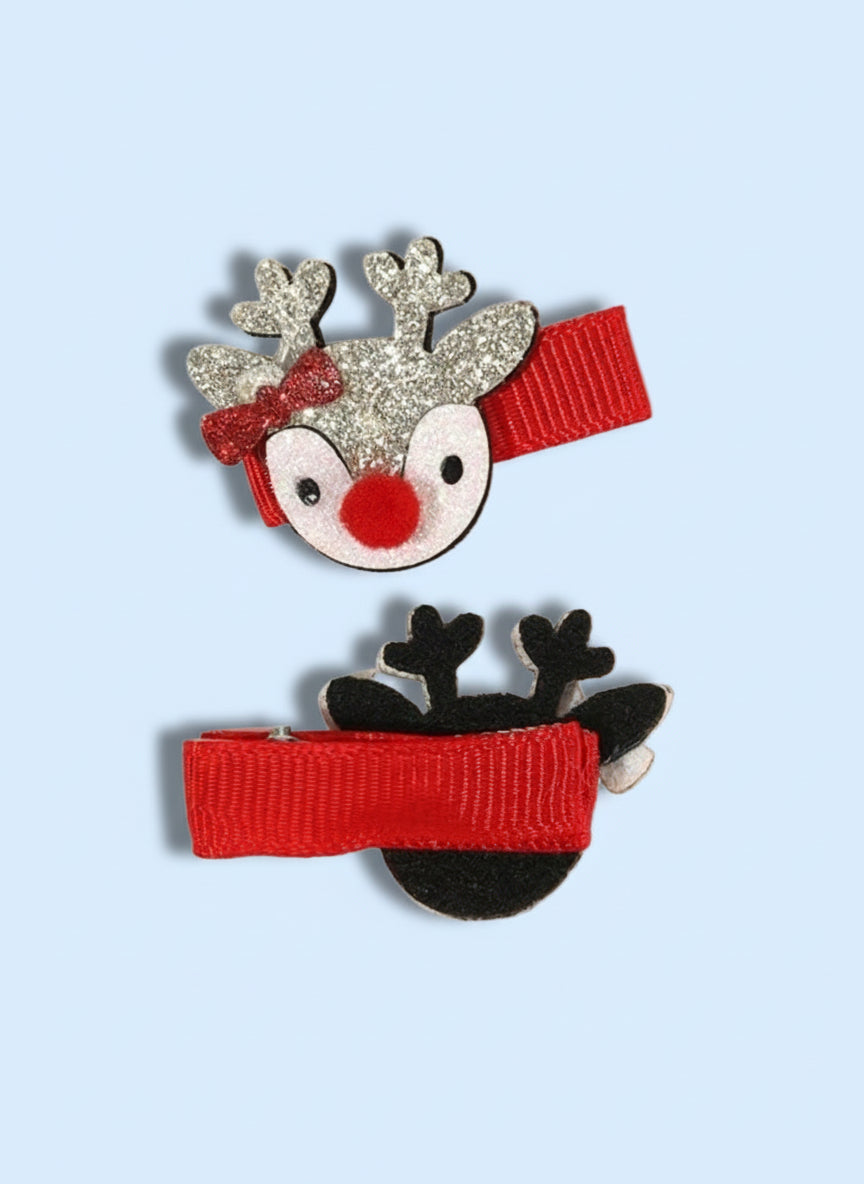 Haarspeldjes | set van 2 ‘rendier’