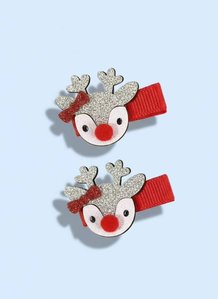 Haarspeldjes | set van 2 ‘rendier’