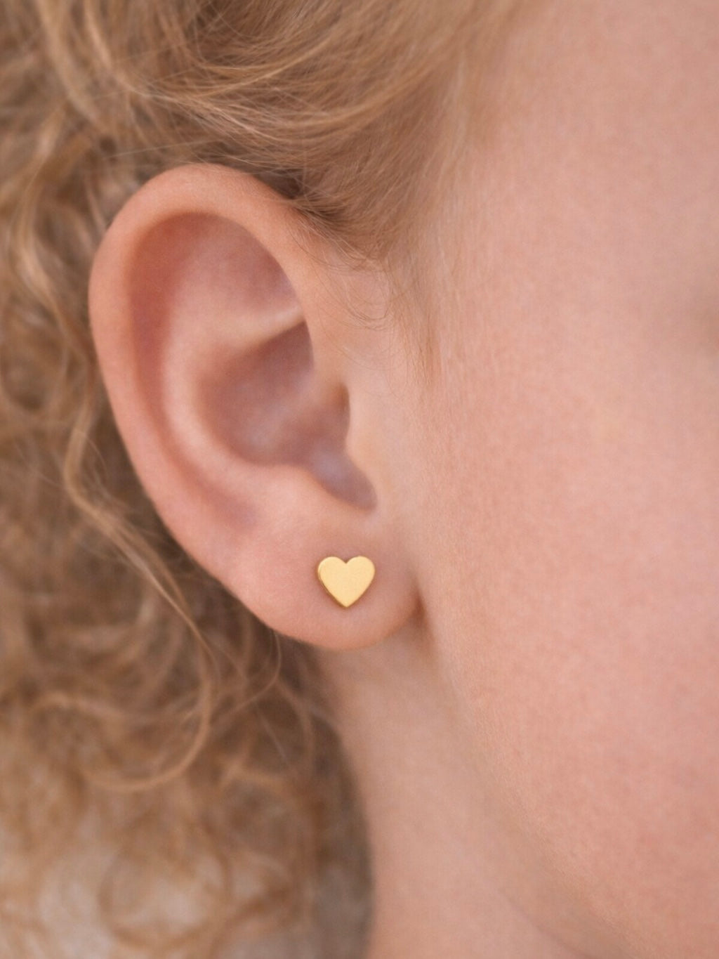 Kinderoorbellen hart goud Cute Little Rebels