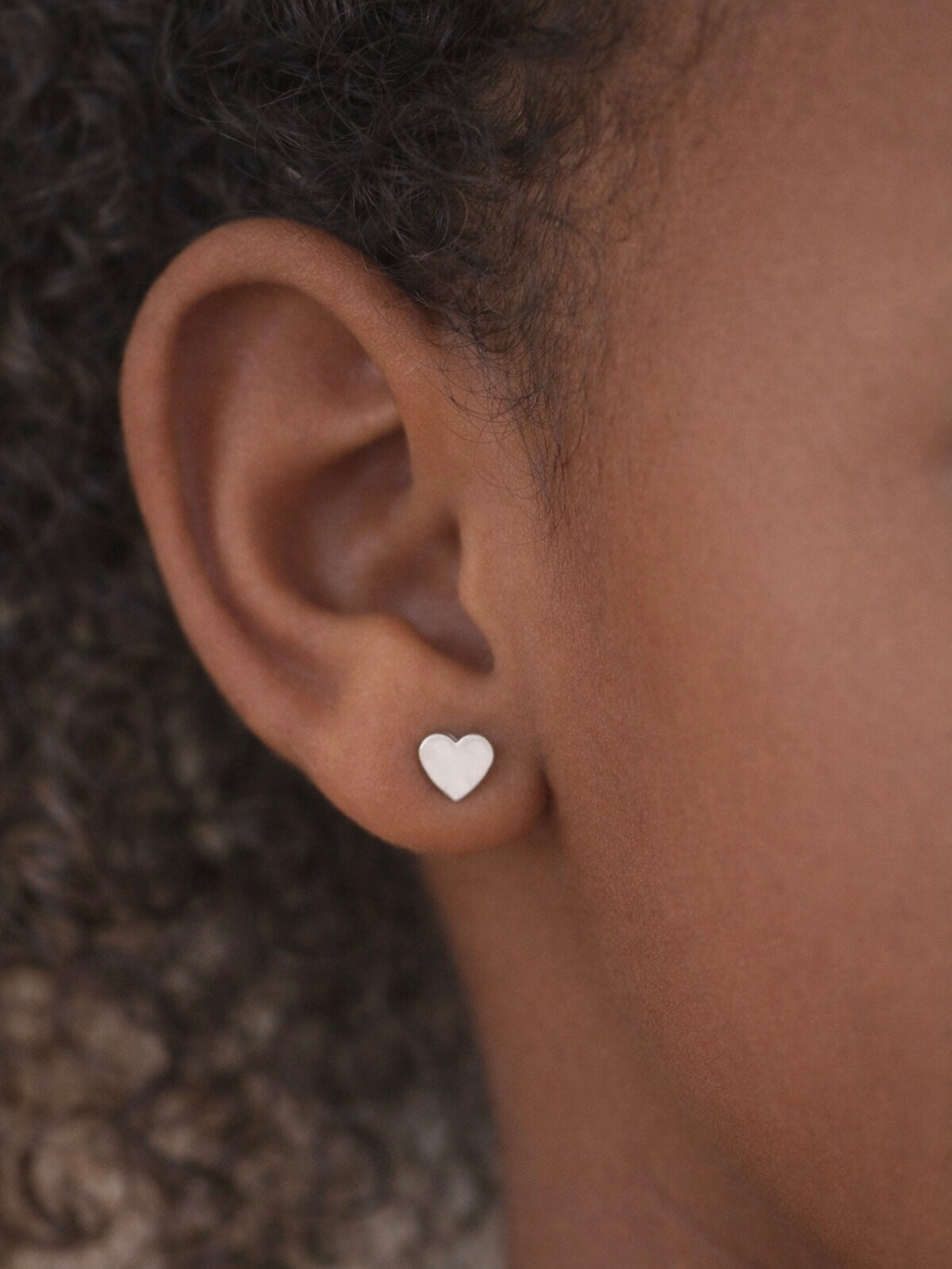 Kinderoorbellen hart zilver Cute Little Rebels