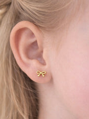 Kinderoorbellen strik goud