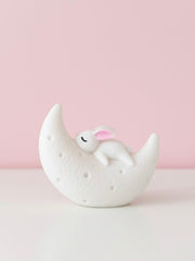 Nachtlampje met maan en konijn voor baby- of kinderkamer