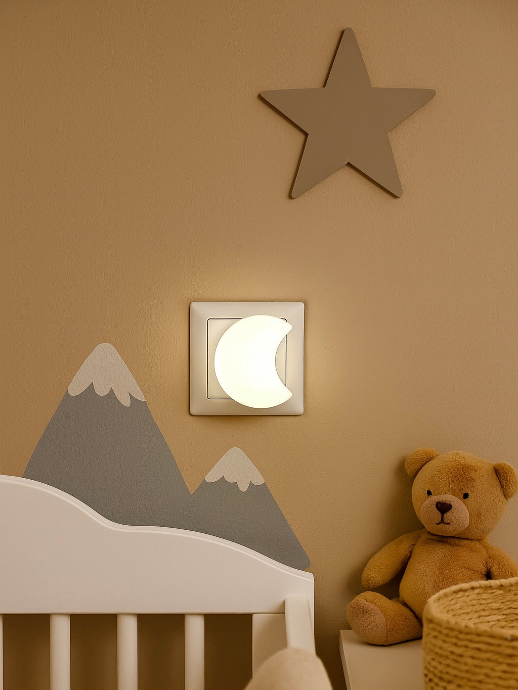 Nachtlampje met lichtsensor voor baby- of kinderkamer