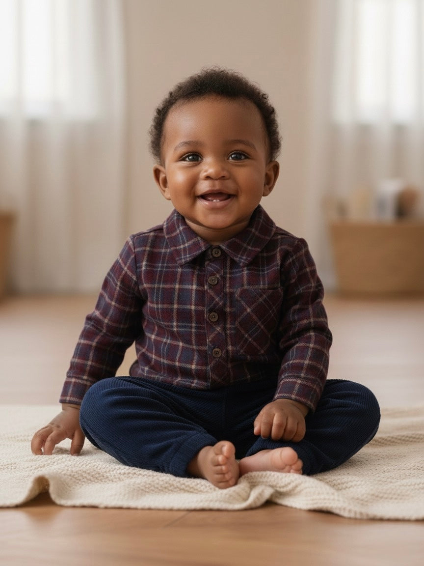 Overhemd romper voor baby van het merk Name It