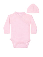 Petit Villain |  Prematuur romper met mutsje | Roze