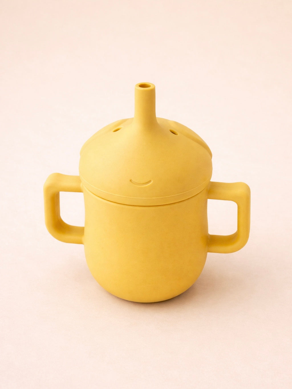 Siliconen drinkbeker geel kind