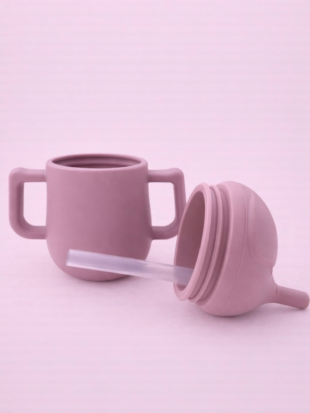 Siliconen drinkbeker roze kind
