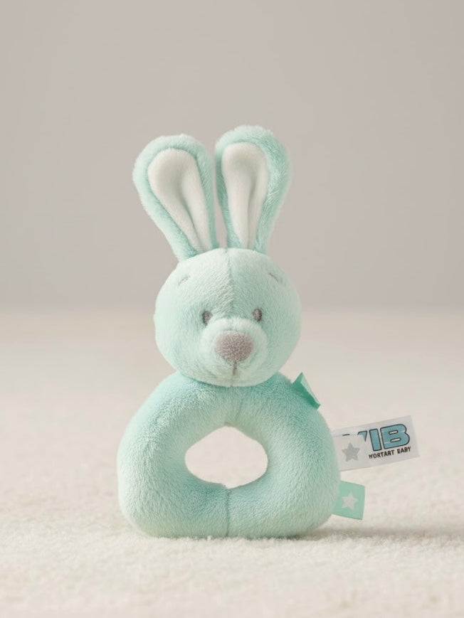 VIB knuffel rammelaar konijn groen