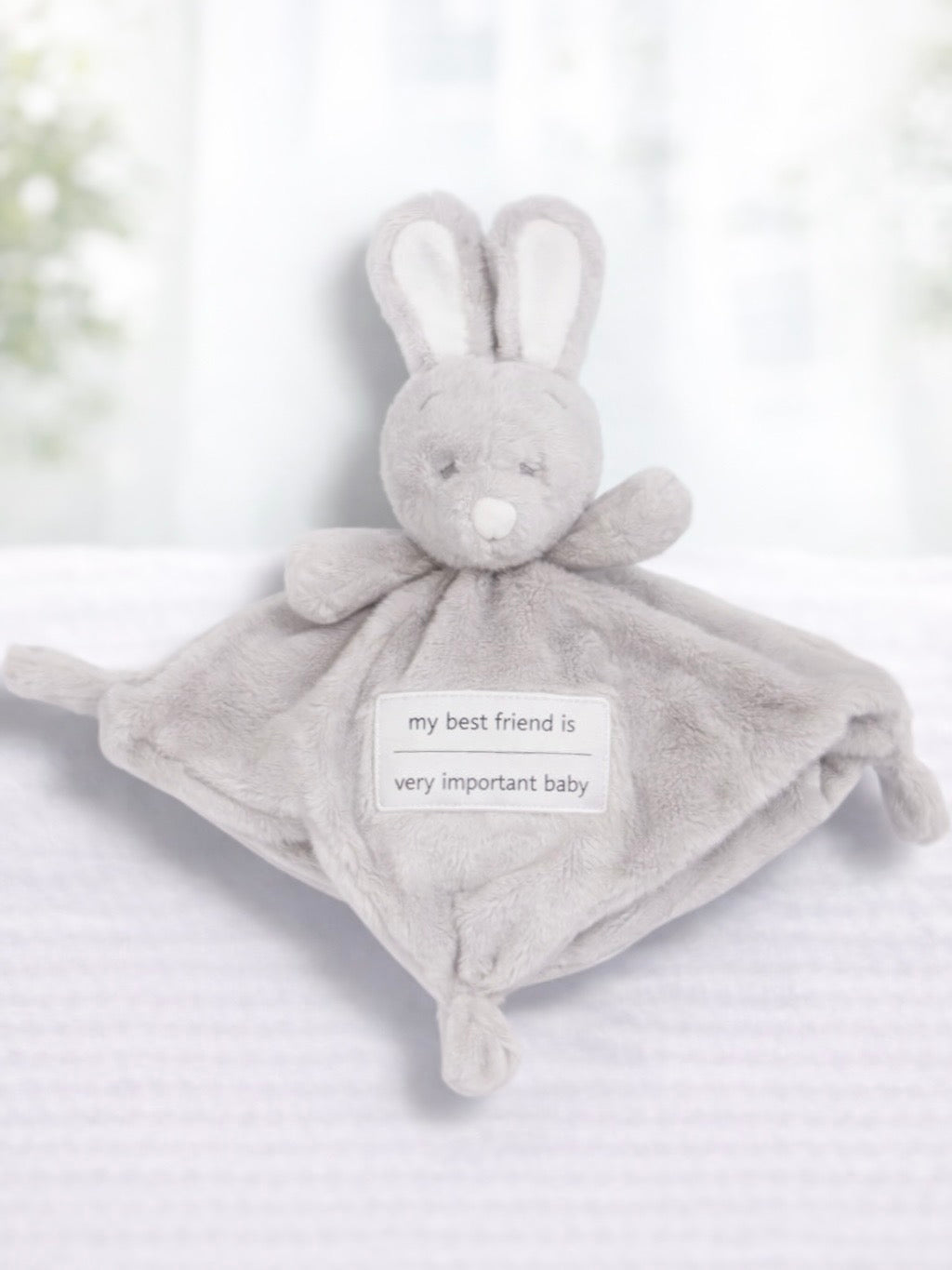 VIB knuffeldoekje konijn grijs very important baby