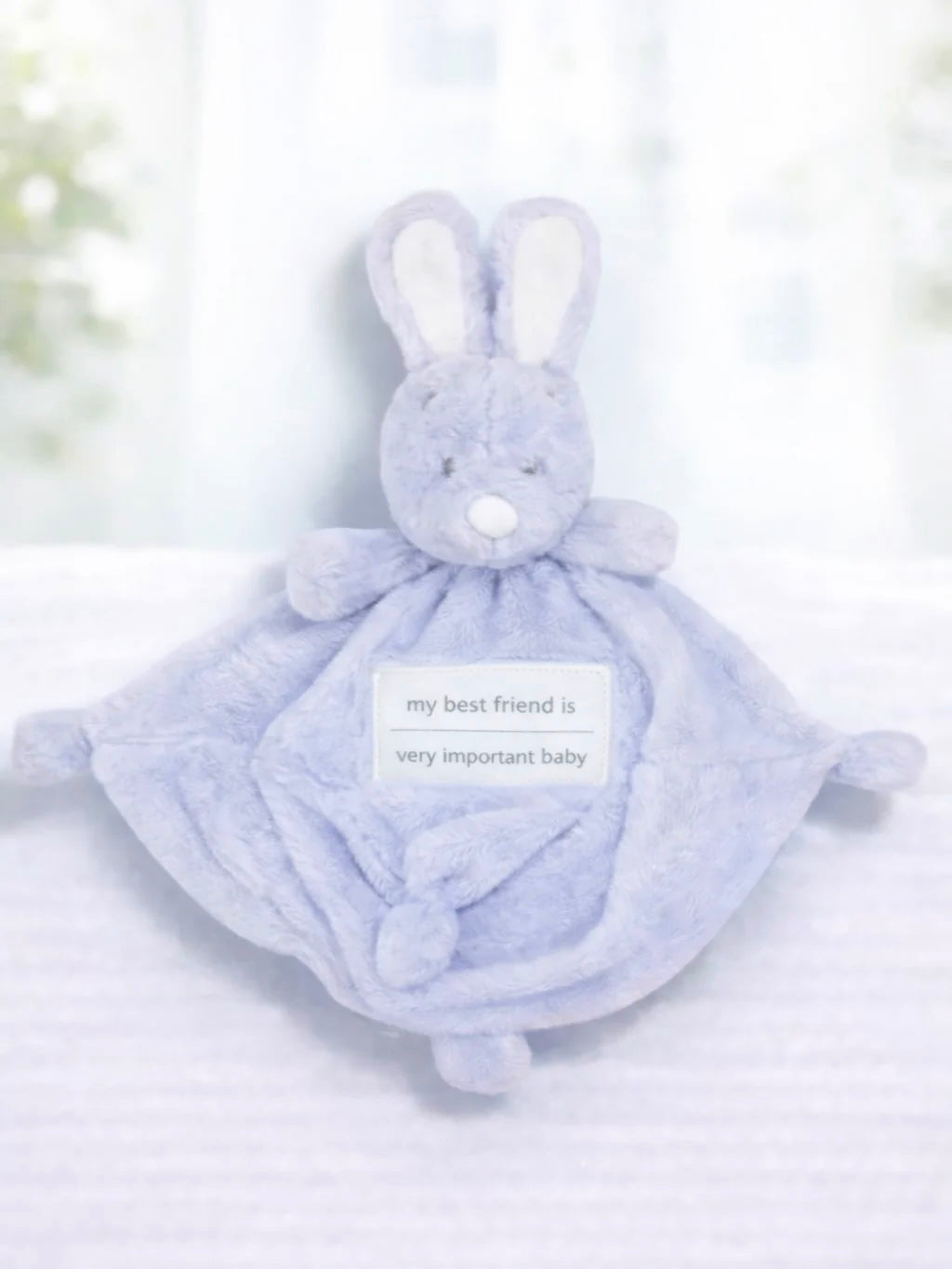 VIB knuffeldoekje konijn lichtblauw very important baby