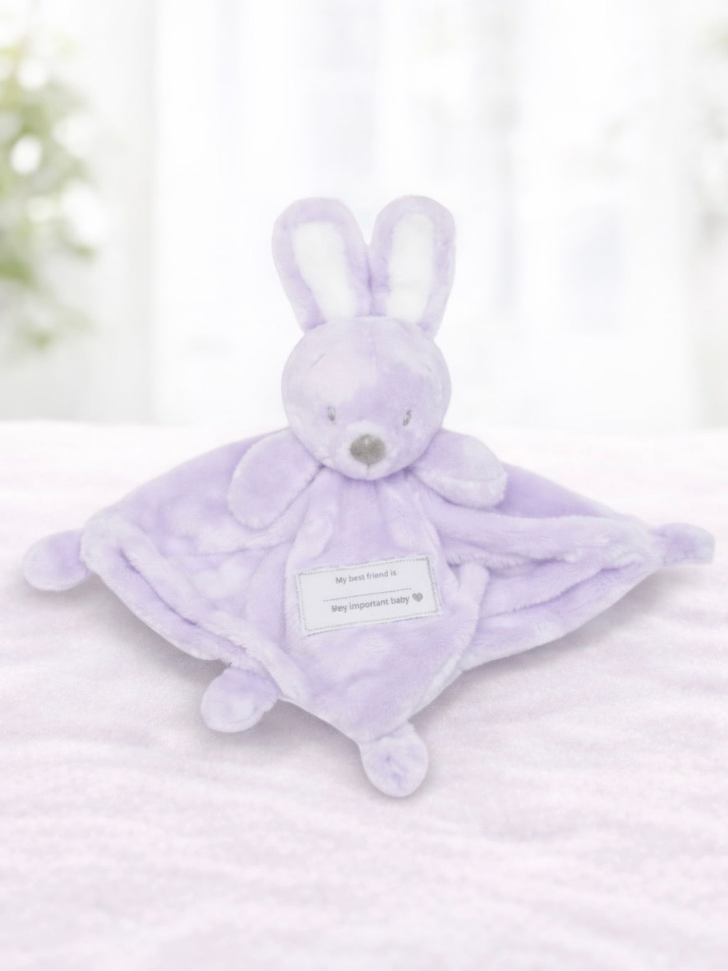 VIB knuffeldoekje konijn lila voor kinderen