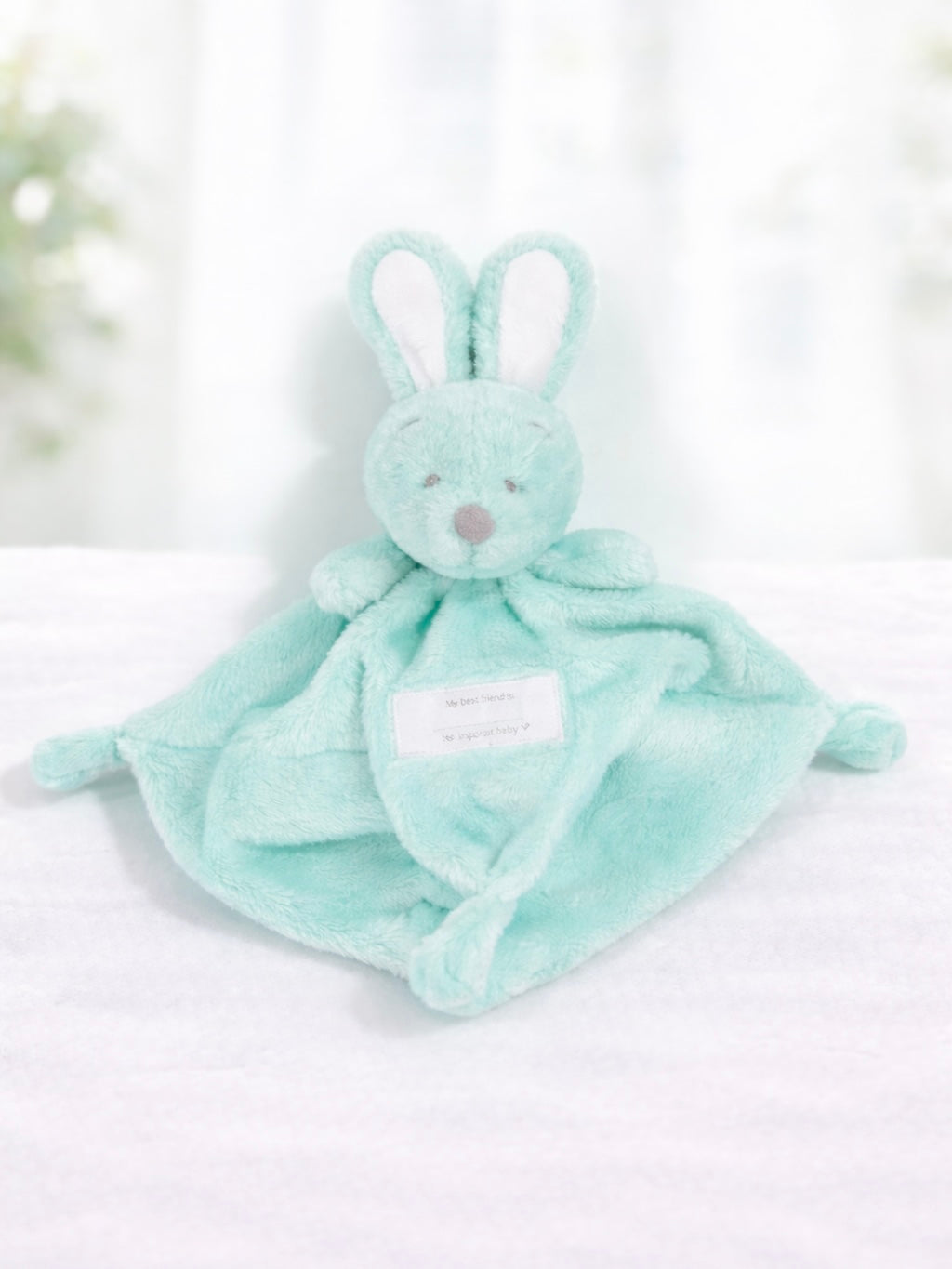 VIB knuffeldoekje konijn mingroen voor kinderen