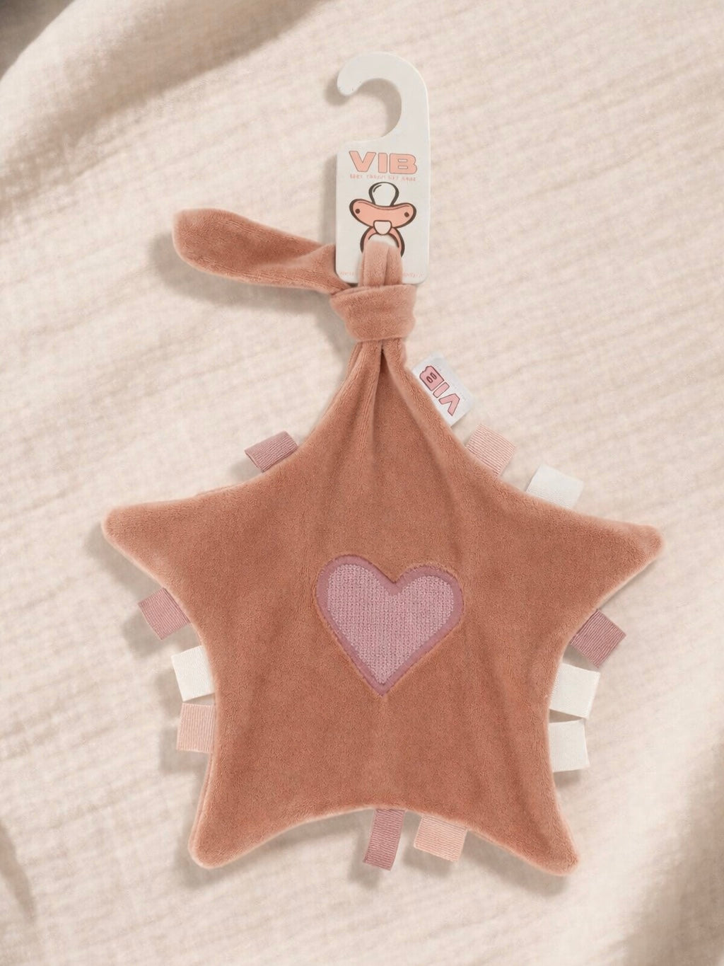 VIB speendoekje koraal roestbruin