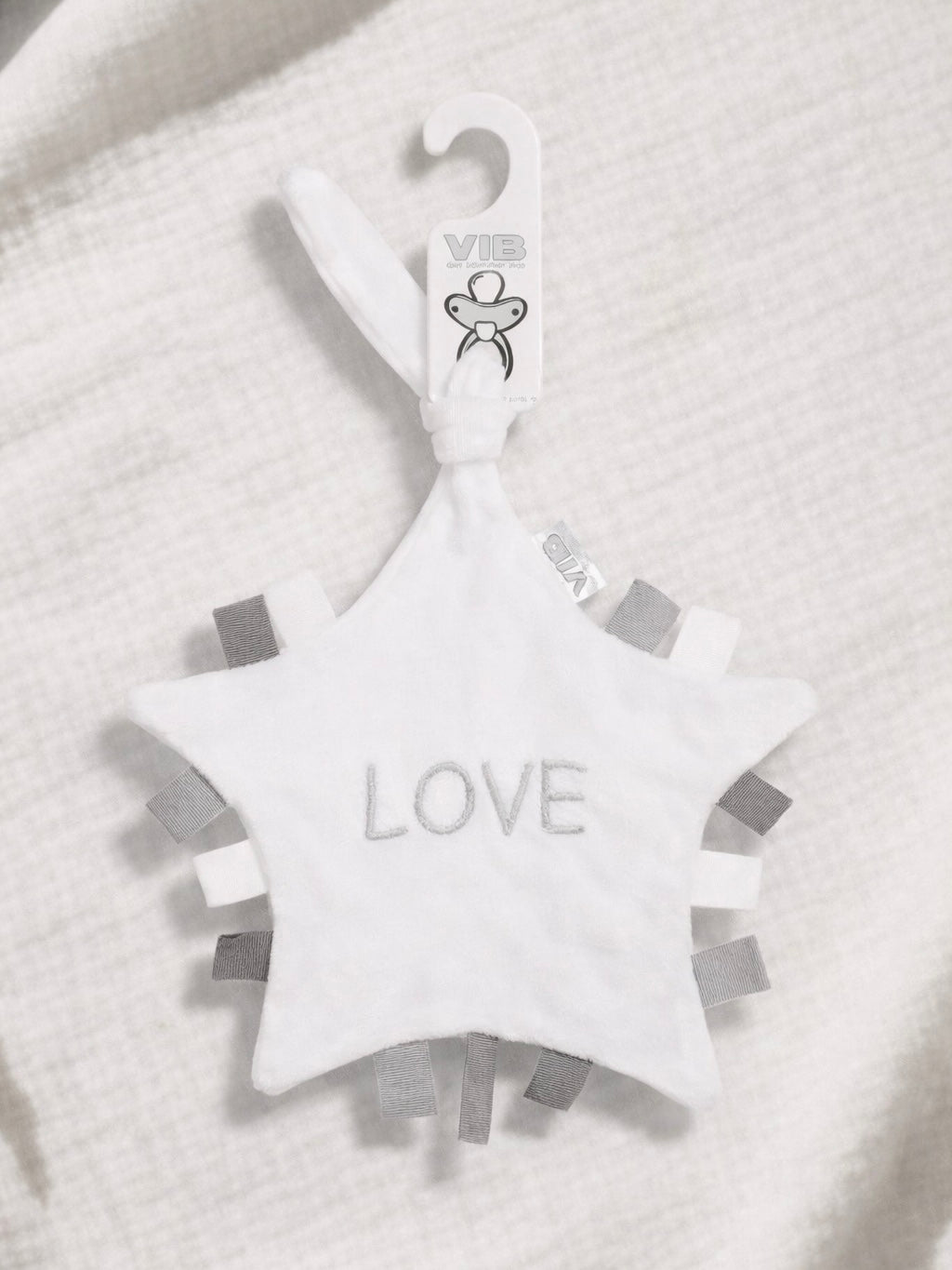 VIB speendoekje wit love baby