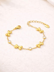 armbandje kind gouden strik