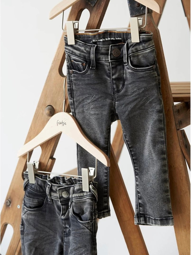 Feetje denim jeans baby in zachte antraciet denim