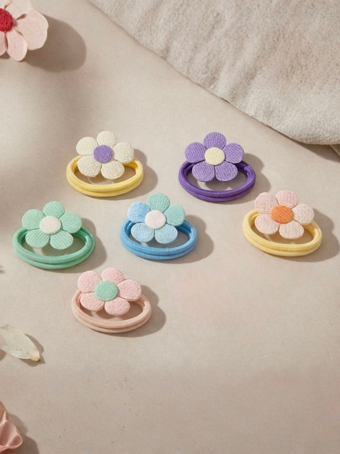 Haarelastiekjes cute little rebels bloem voor kinderen