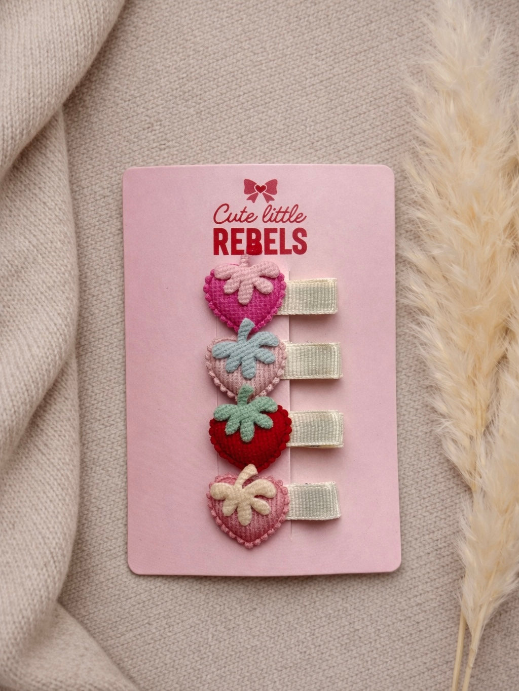 Haarspeldjes cute little rebels aardbeien voor kind