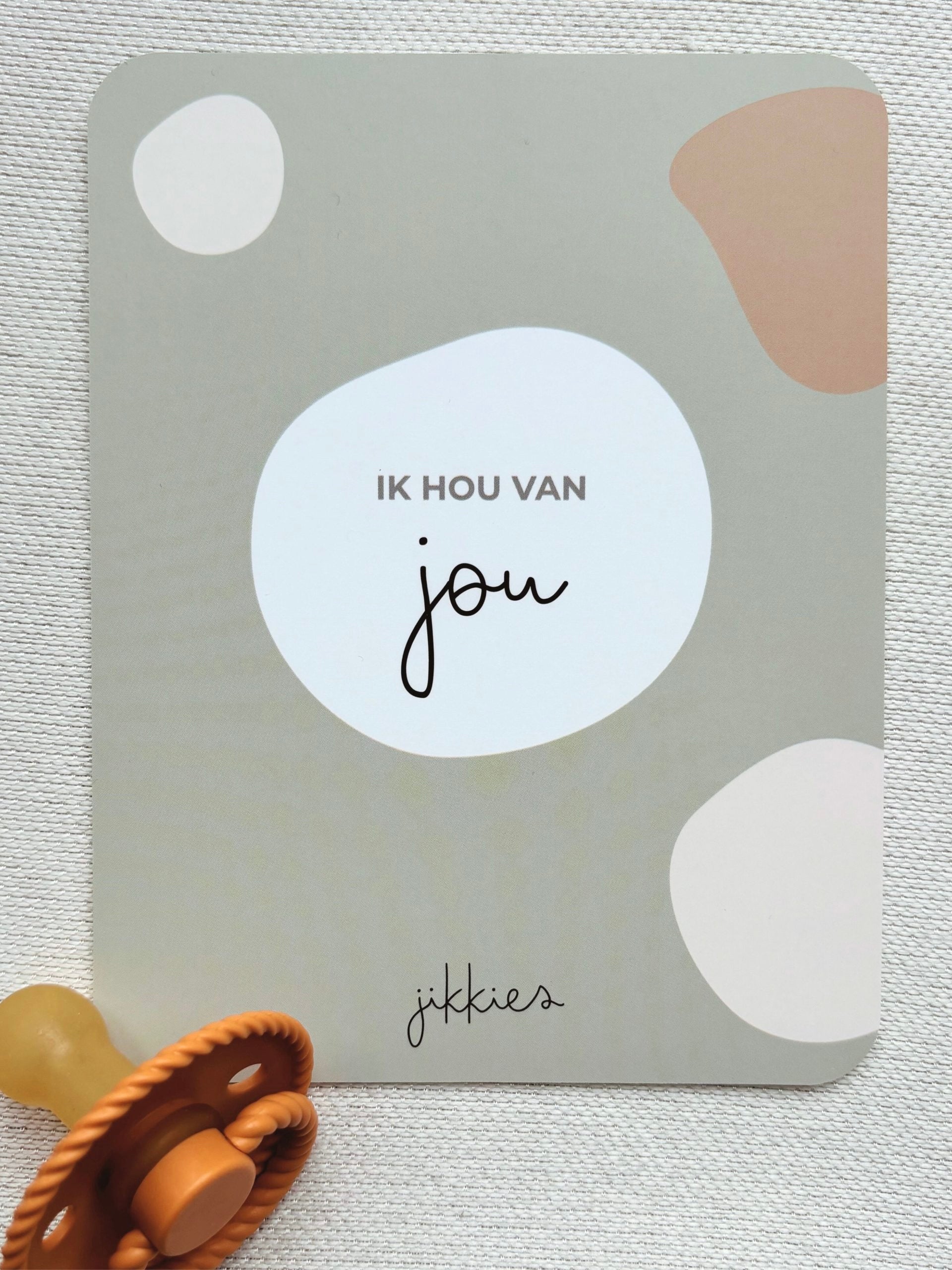 Mijlpaalkaarten voor baby van het merk Jikkies